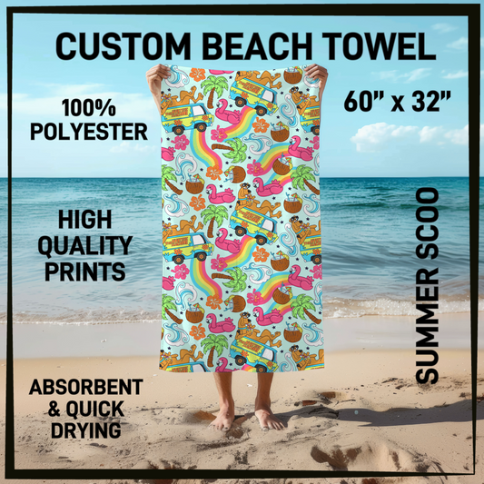 B9TW - Summer Scoo Beach Towel - Preorder Closing 6/2 ETA: Early August