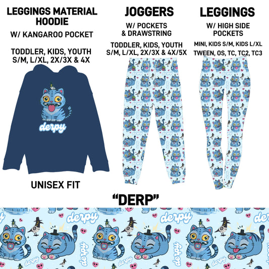 HD2S - Derp Leggings Material Hoodie/Leggings/Full Joggers - Preorder ETA: Late Oct