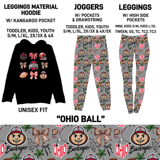 HD2S - Ohio Ball Leggings Material Hoodie/Leggings/Full Joggers - Preorder ETA: Late Oct