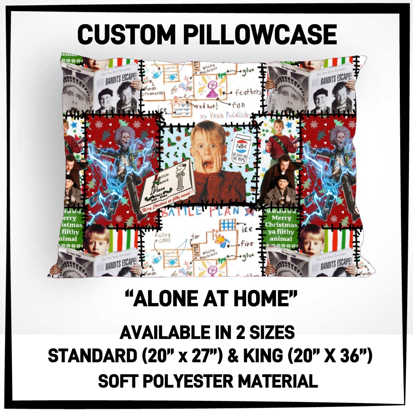 RTS - Alone At Home Pillowcase