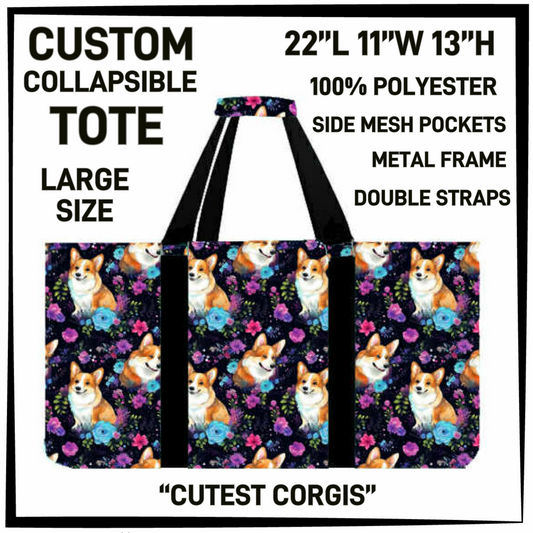 CT16 - Cutest Corgis Collapsible Tote - Preorder Closing 1/13 ETA: Mid March