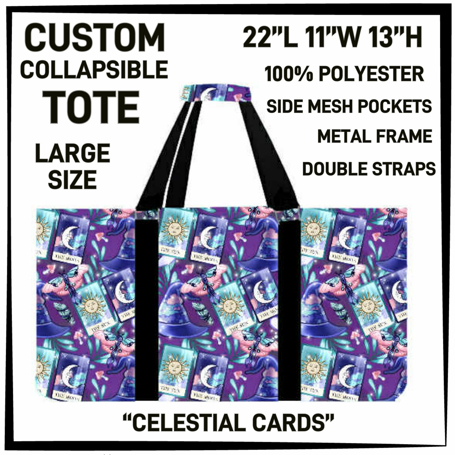 CT16 - Celestial Cards Collapsible Tote - Preorder Closing 1/13 ETA: Mid March