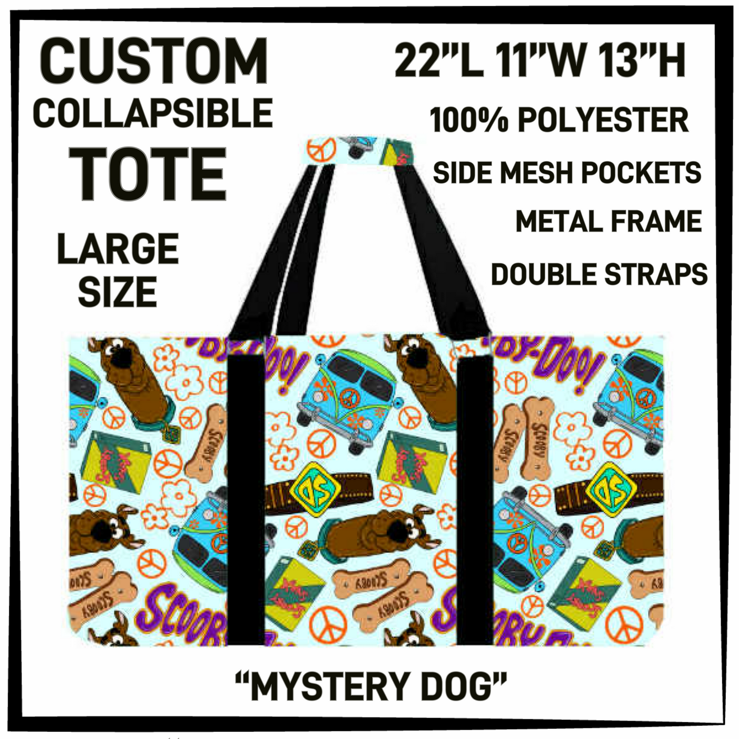 CT16 - Mystery Dog Collapsible Tote - Preorder Closing 1/13 ETA: Mid March