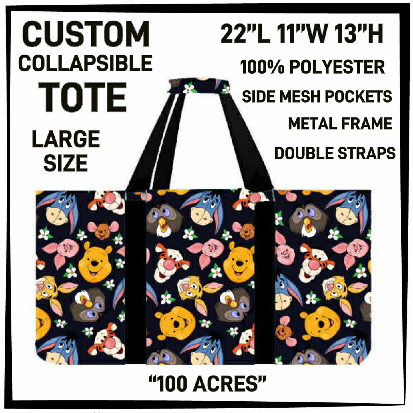 CT16 - 100 Acres Collapsible Tote - Preorder Closing 1/13 ETA: Mid March