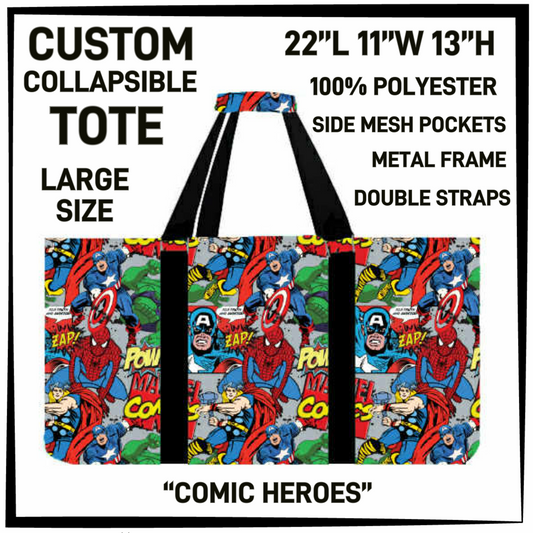 CT16 - Comic Heroes Collapsible Tote - Preorder Closing 1/13 ETA: Mid March