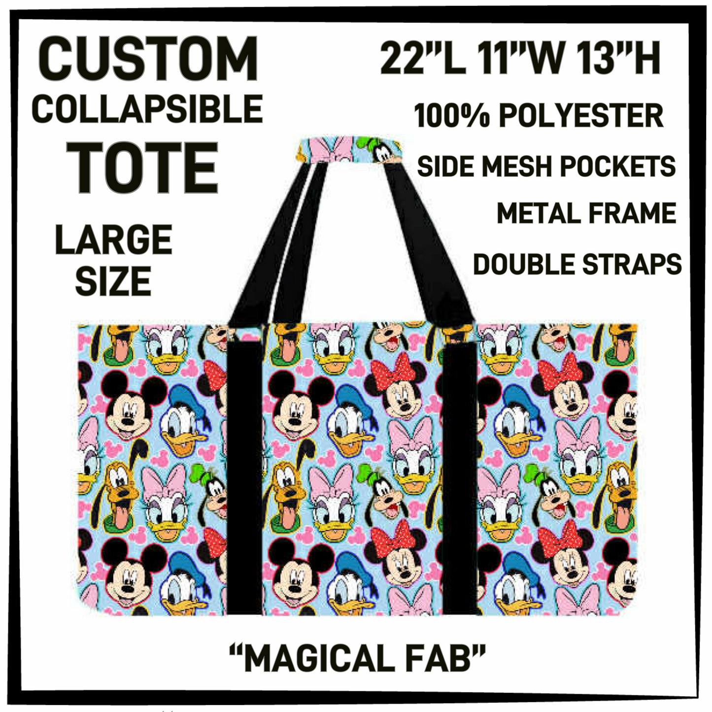 CT16 - Magical Fab Collapsible Tote - Preorder Closing 1/13 ETA: Mid March