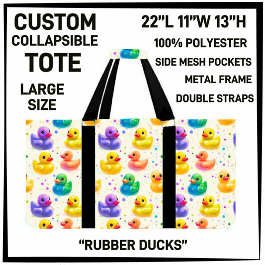 CT16 - Rubber Ducks Collapsible Tote - Preorder Closing 1/13 ETA: Mid March