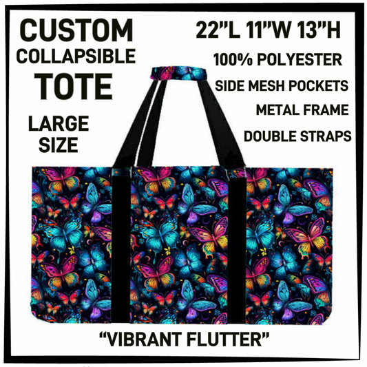 CT16 - Vibrant Flutter Collapsible Tote - Preorder Closing 1/13 ETA: Mid March