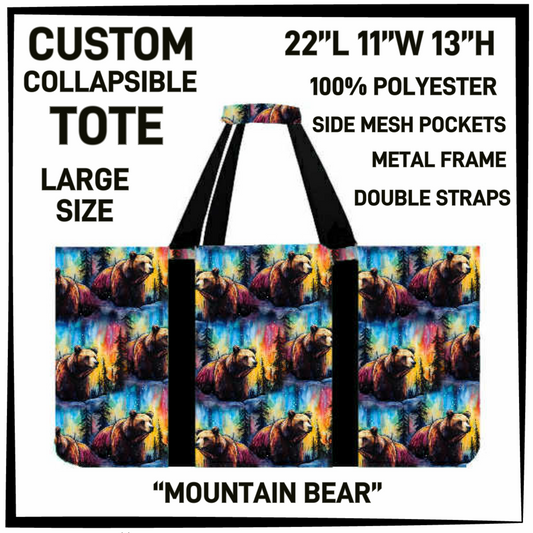 CT16 - Mountain Bear Collapsible Tote - Preorder Closing 1/13 ETA: Mid March