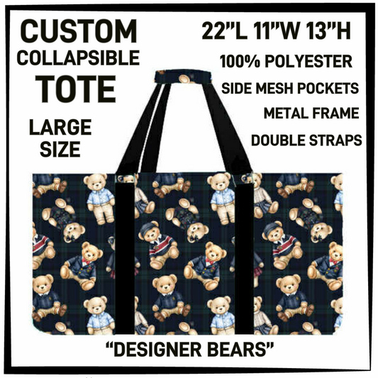 CT16 - Designer Bears Collapsible Tote - Preorder Closing 1/13 ETA: Mid March