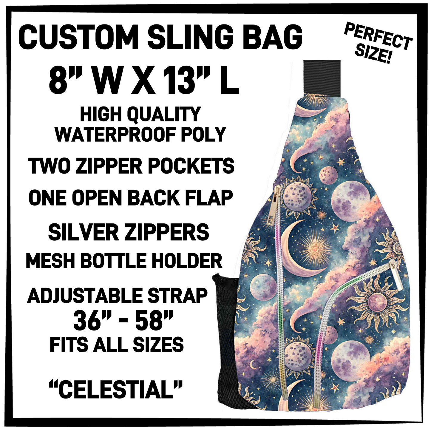 S13G - Celestial Sling Bag - Preorder Closing 1/15 ETA: Mid-March