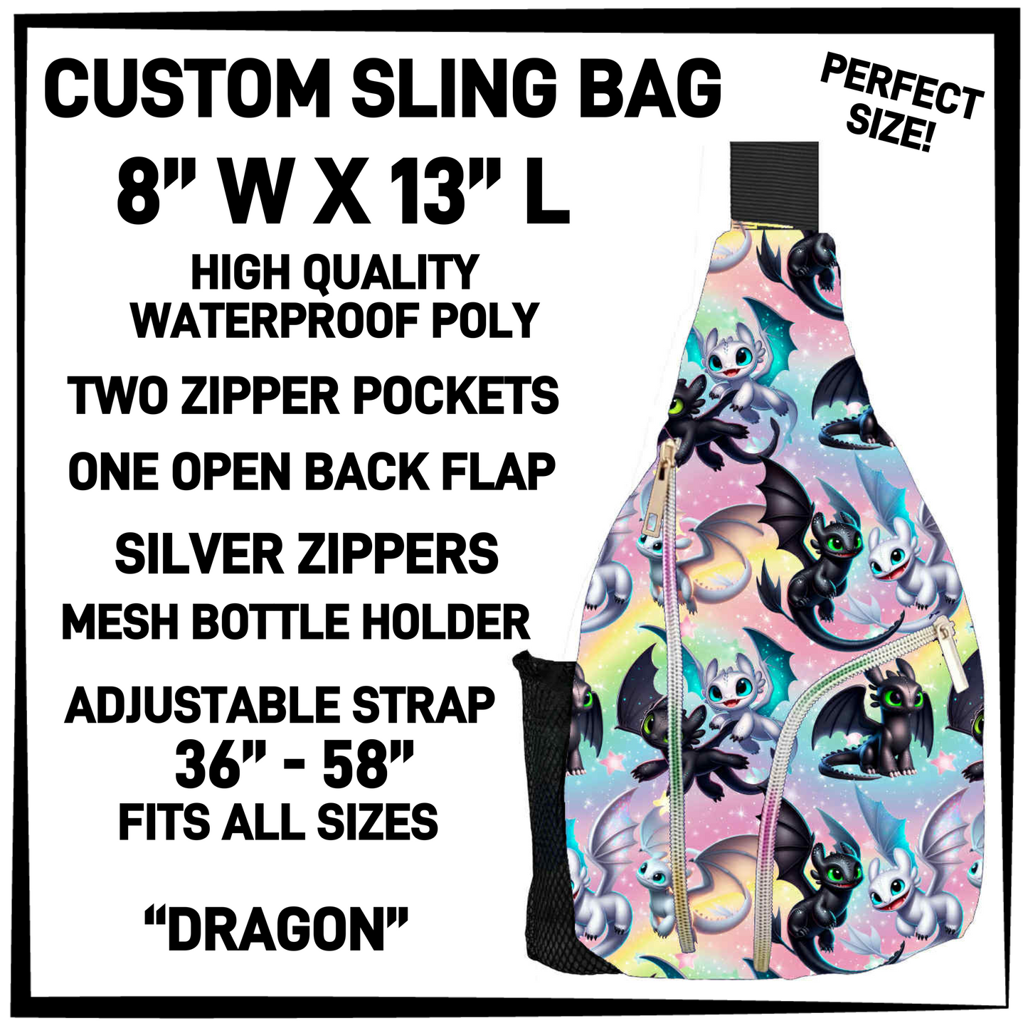 S13G - Dragon Sling Bag - Preorder Closing 1/15 ETA: Mid-March