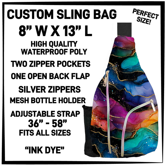 S13G - Ink Dye Sling Bag - Preorder Closing 1/15 ETA: Mid-March
