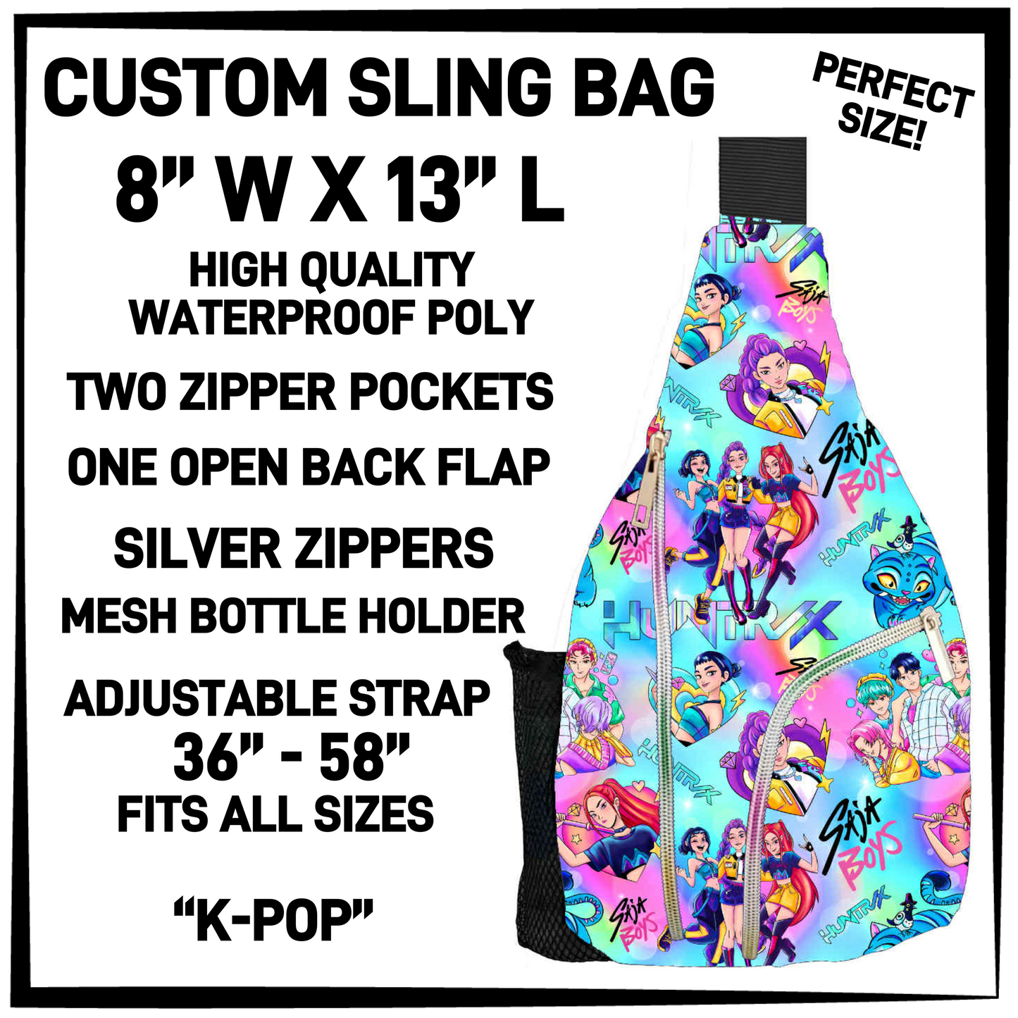 S13G - K-Pop Sling Bag - Preorder Closing 1/15 ETA: Mid-March