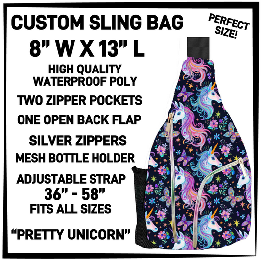 S13G - Pretty Unicorn Sling Bag - Preorder Closing 1/15 ETA: Mid-March