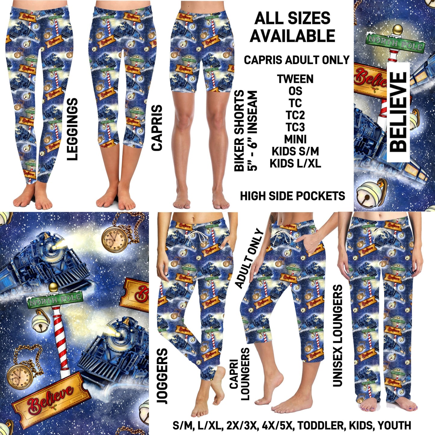 264BT - Believe Unisex Full Joggers/Full/Capri Loungers - Preorder ETA: Early Nov