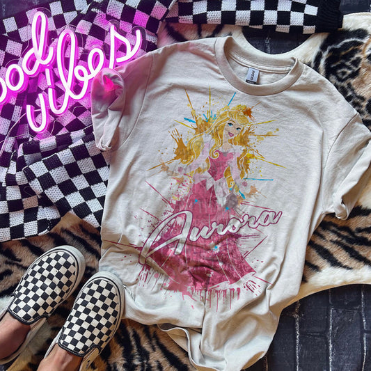 SLEEPY PRINCESS SPLATTER TEE