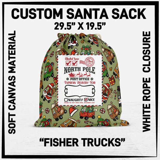 S3SK - Fisher Trucks Santa Sack - Preorder ETA: Early Nov