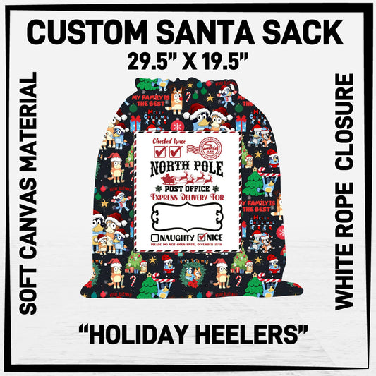 S3SK - Holiday Heelers Santa Sack - Preorder ETA: Early Nov