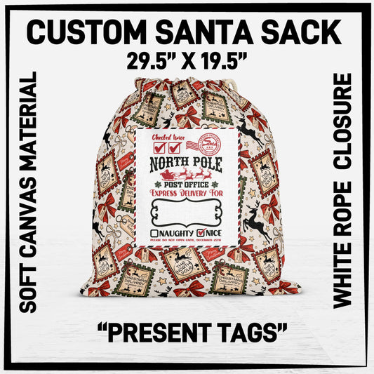 S3SK - Present Tags Santa Sack - Preorder ETA: Early Nov