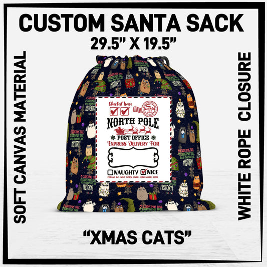 S3SK - Xmas Cats Santa Sack - Preorder ETA: Early Nov