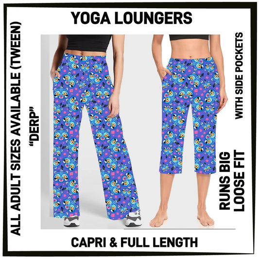YG7L - Derp Full/Capri Yoga Loungers with Pockets - Preorder ETA: Early Nov