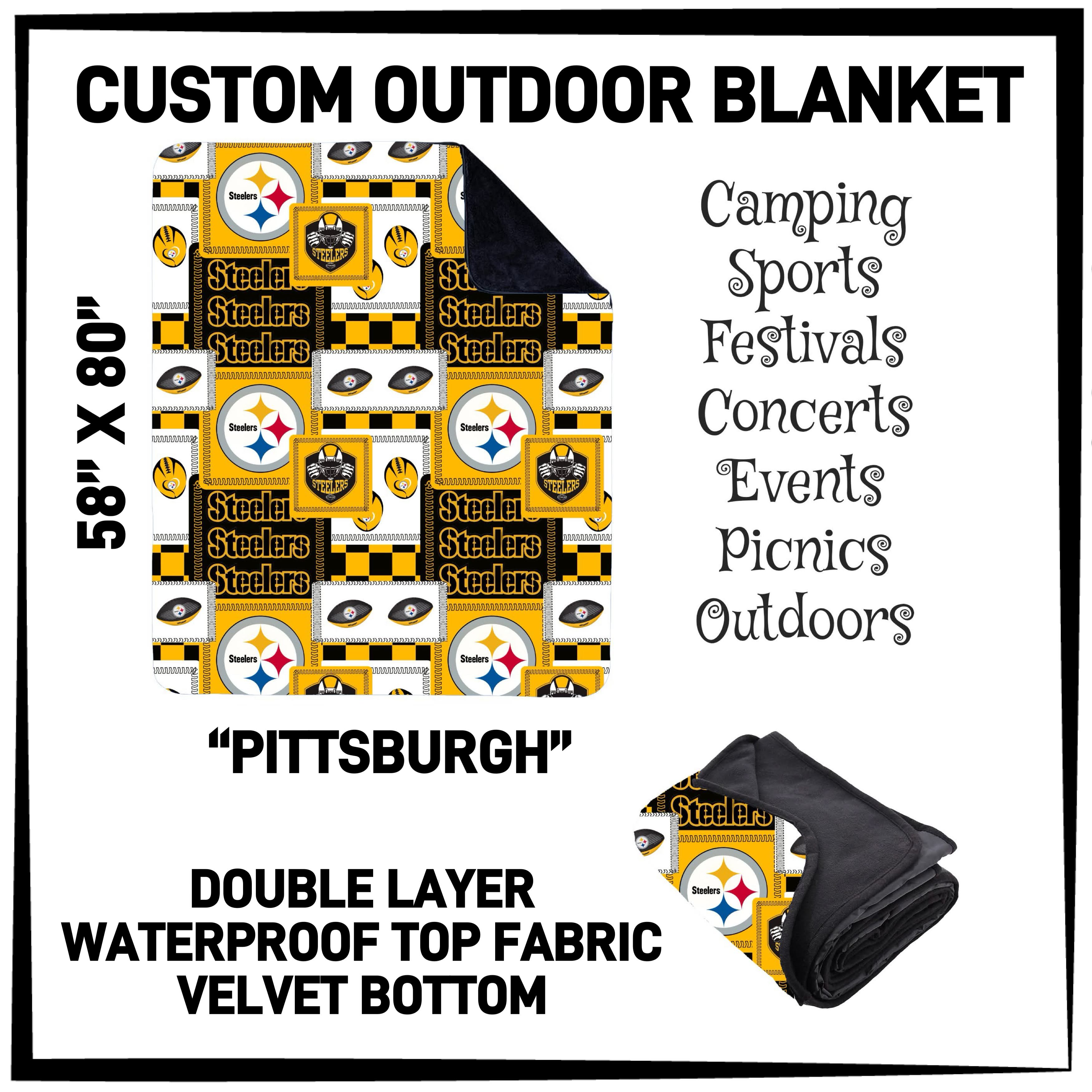 OU1B - Pittsburgh Outdoor Blanket - Preorder ETA: Late Feb