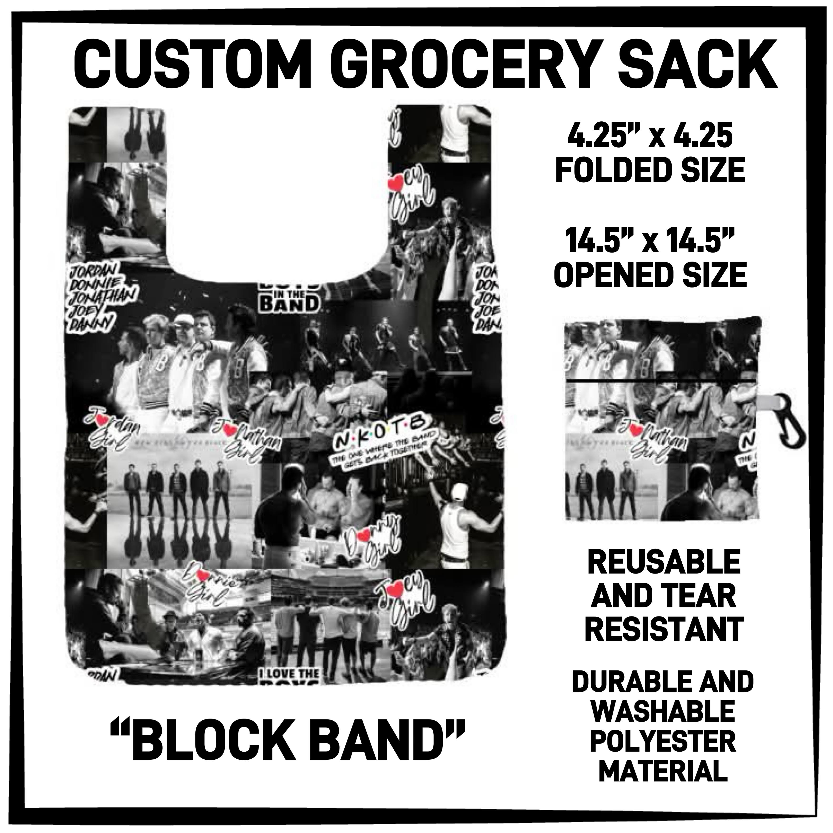 G2RY - Block Band Grocery Sack - Preorder ETA: Late Feb