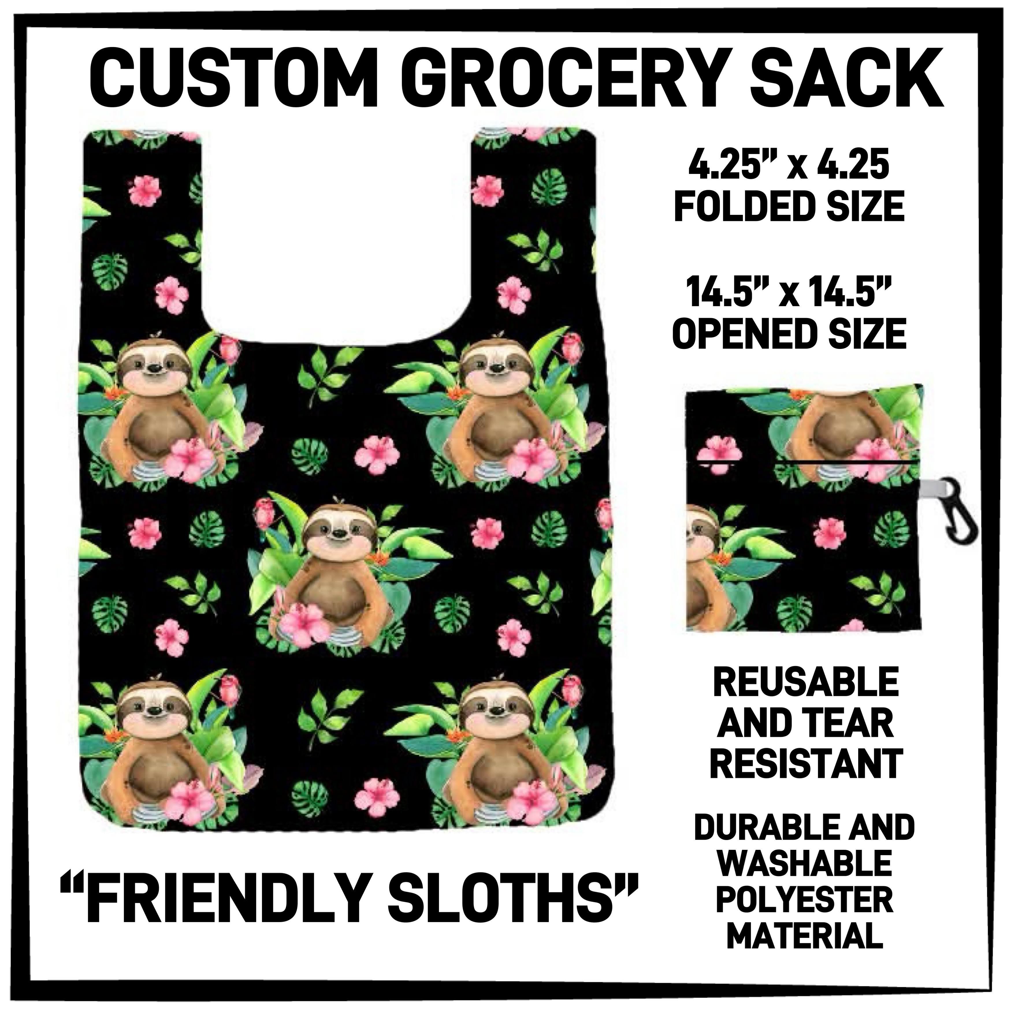 G2RY - Friendly Sloths Grocery Sack - Preorder ETA: Late Feb