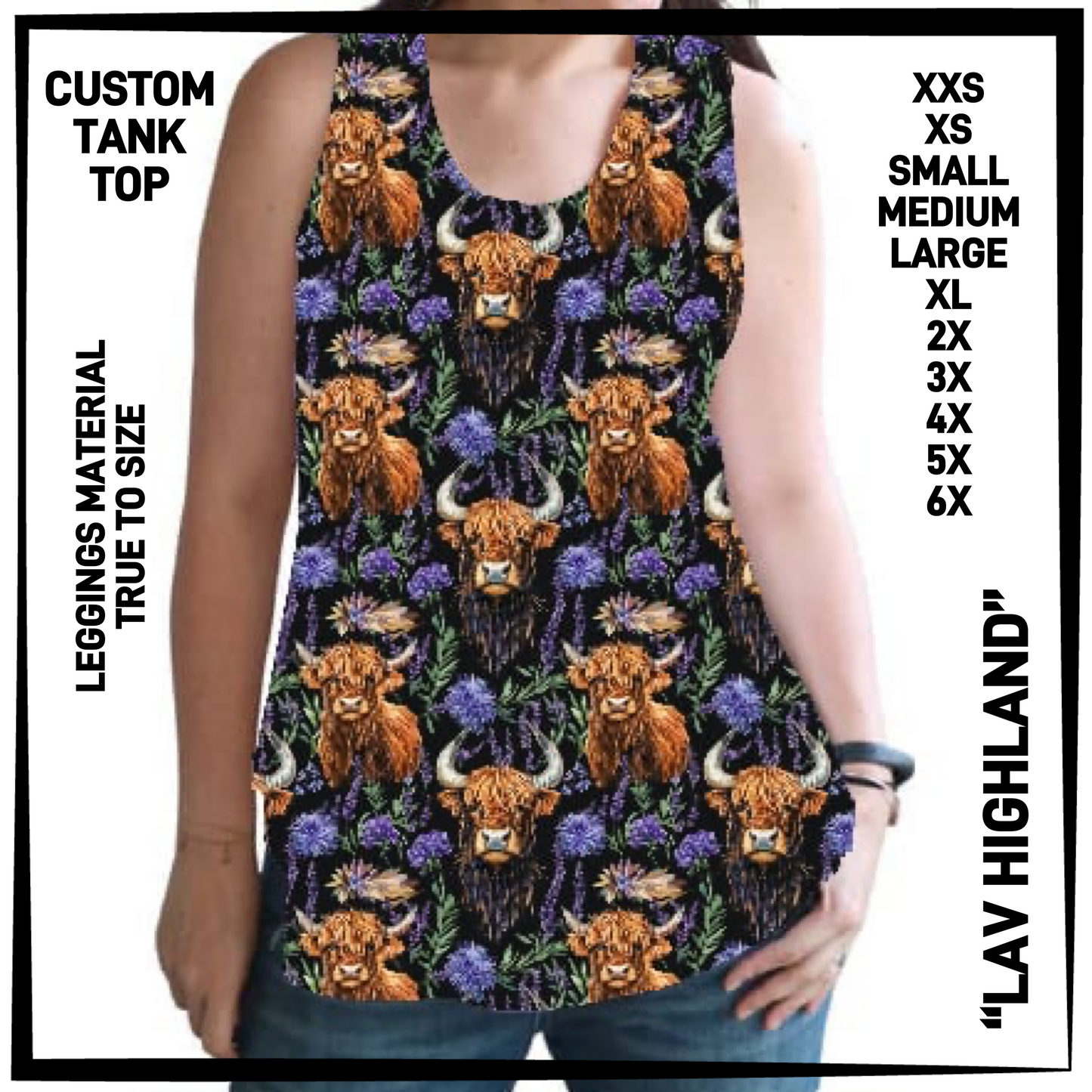 CTT1 - Lav Highland Tank Top - Preorder Closing 6/23 ETA: Late Aug