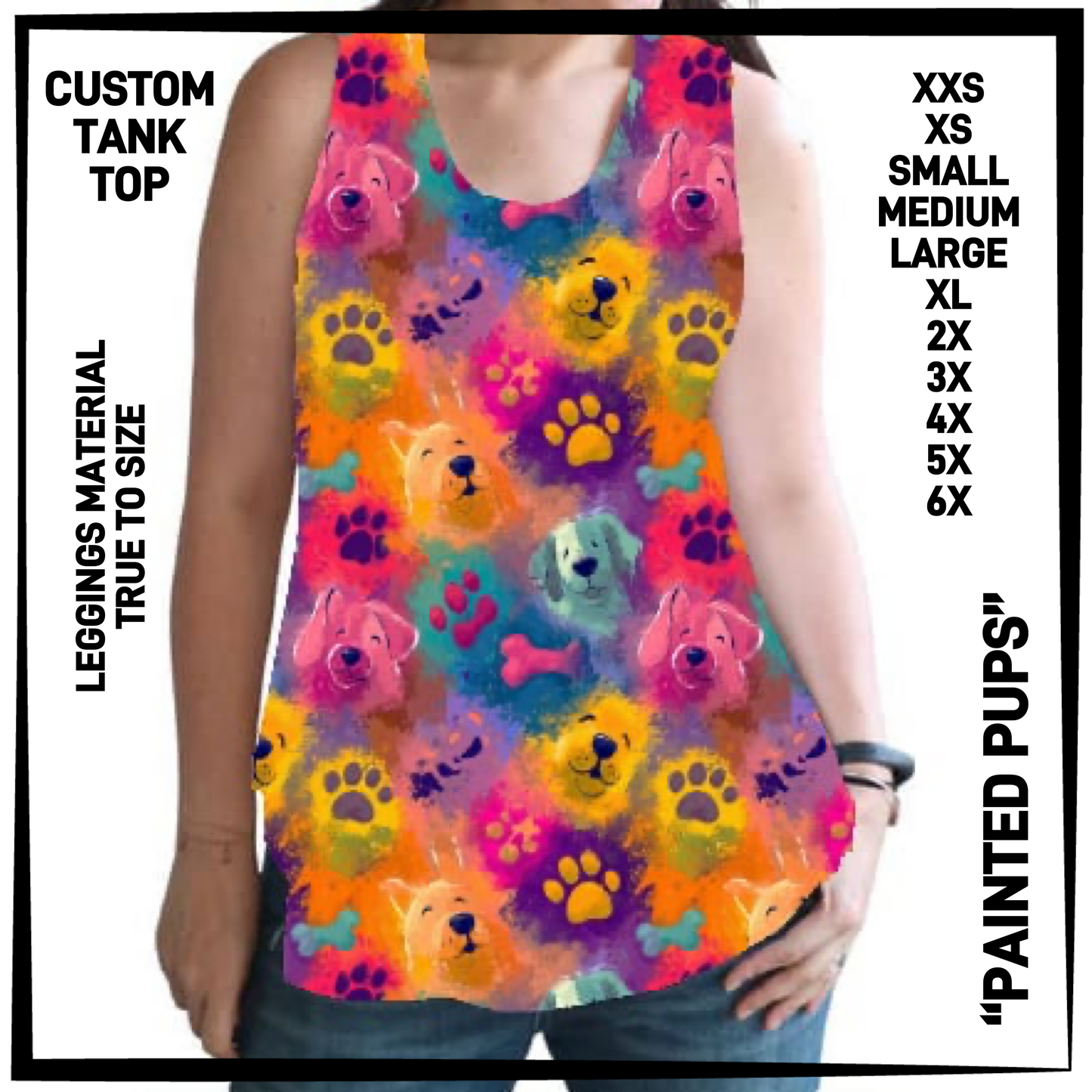 CTT1 - Painted Pups Tank Top - Preorder Closing 6/23 ETA: Late Aug