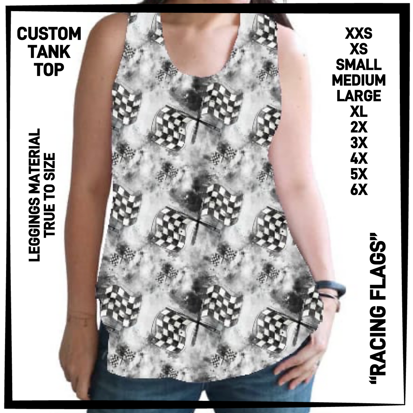 CTT1 - Racing Flags Tank Top - Preorder Closing 6/23 ETA: Late Aug
