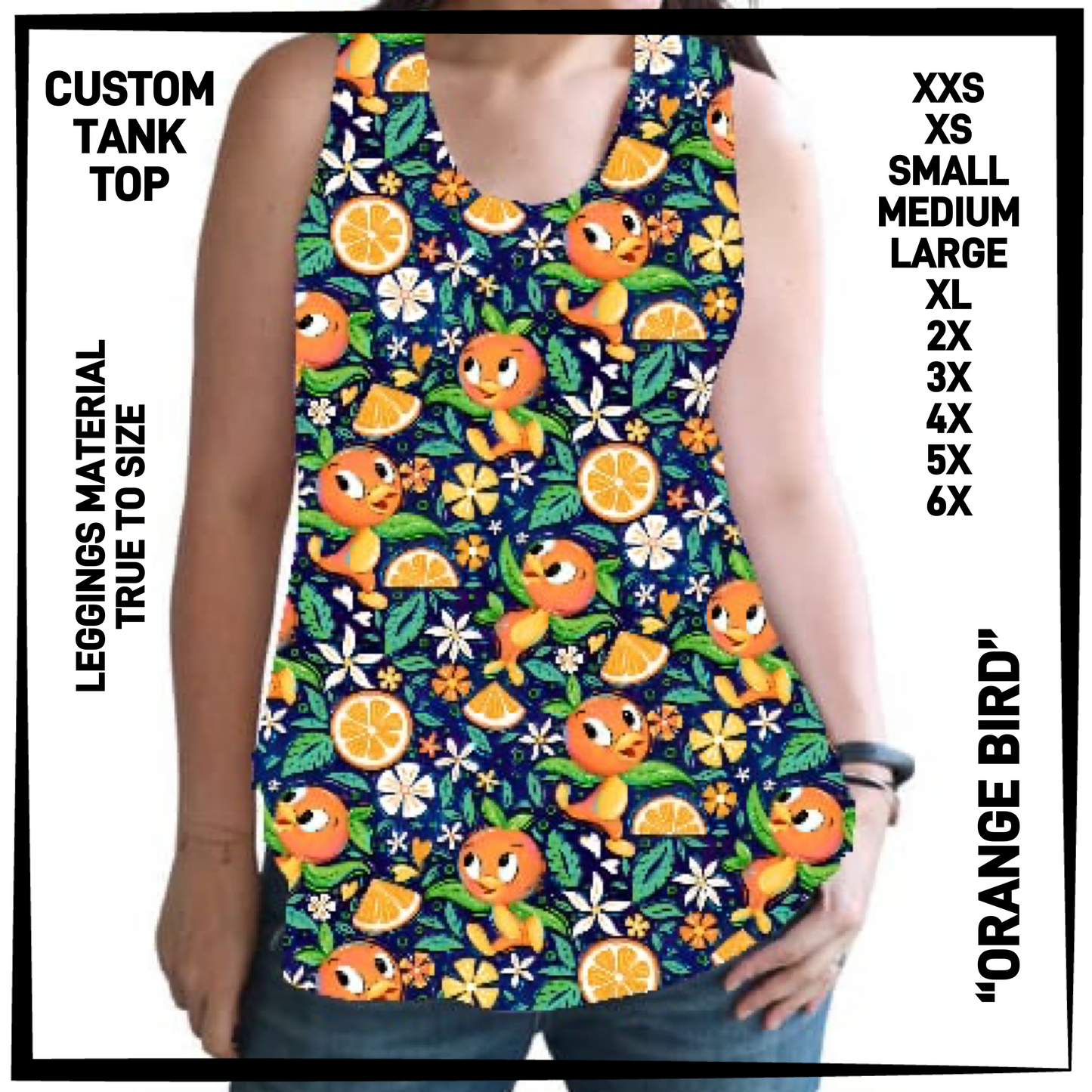 CTT1 - Orange Bird Tank Top - Preorder Closing 6/23 ETA: Late Aug