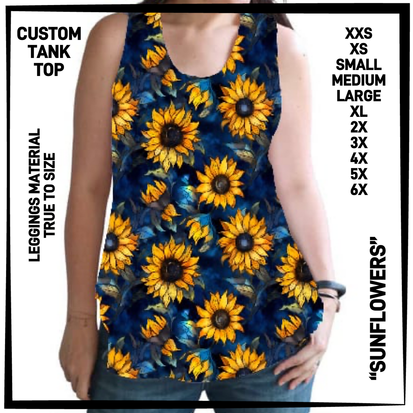 CTT1 - Sunflowers Tank Top - Preorder Closing 6/23 ETA: Late Aug
