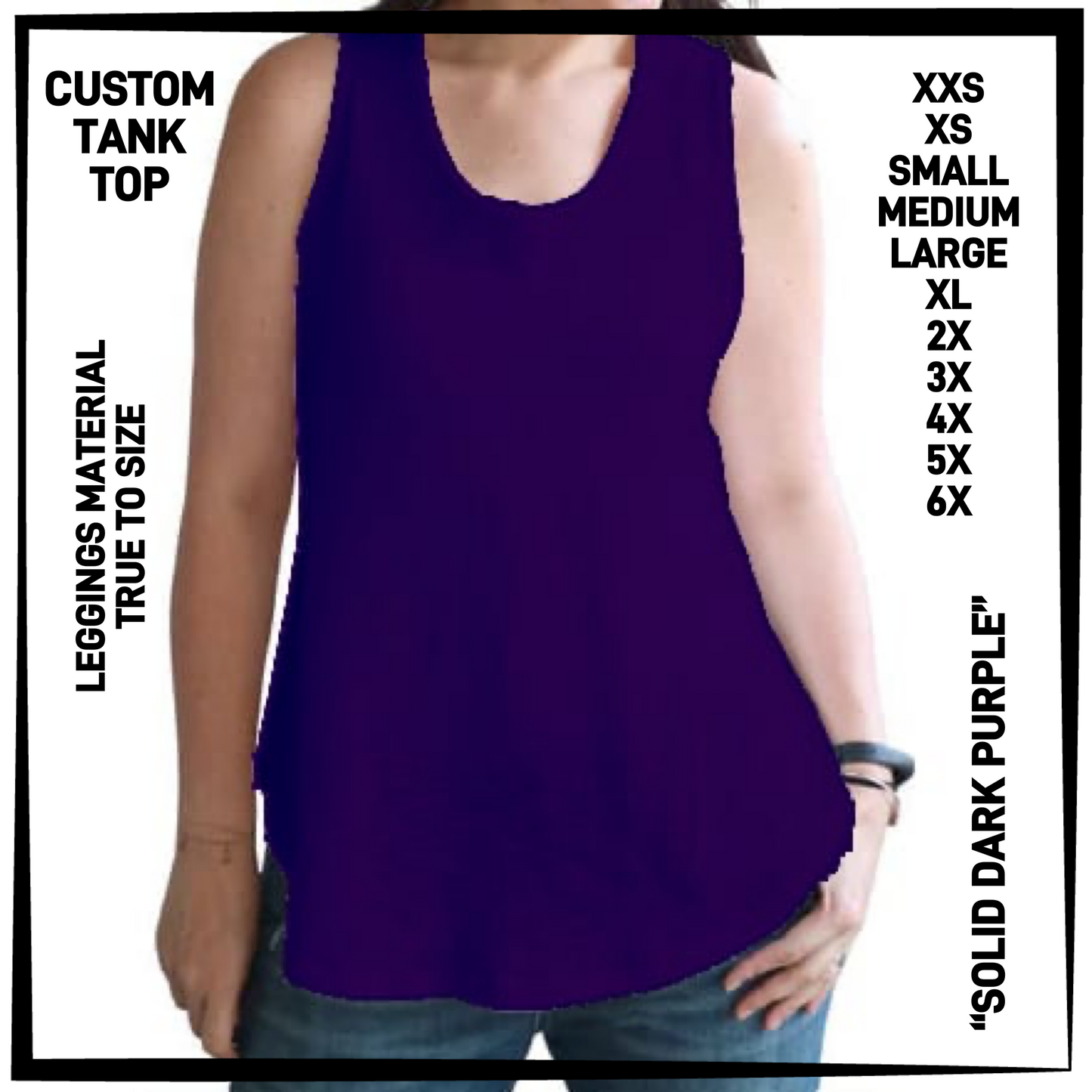 CTT1 - Solid Dark Purple Tank Top - Preorder Closing 6/23 ETA: Late Aug