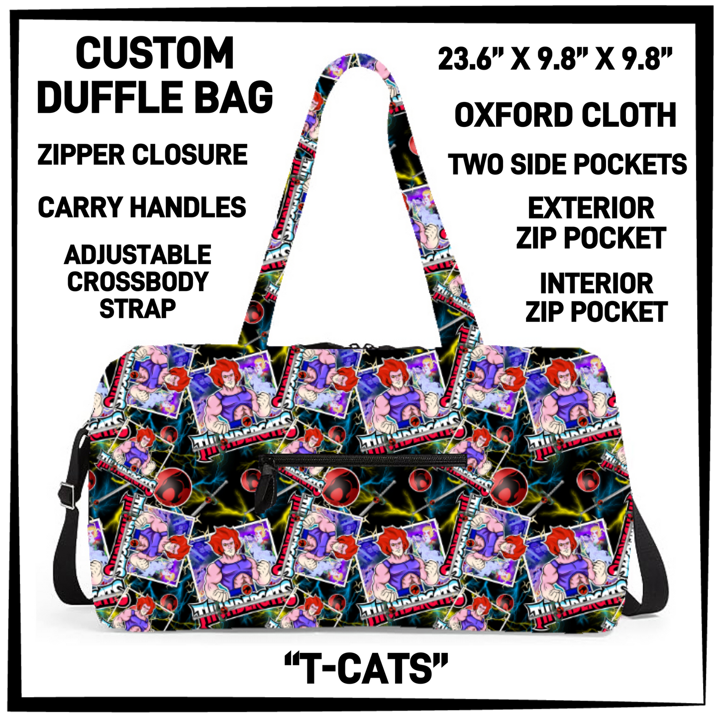 DF2B - T-Cats Duffel Bag - Preorder Closing 6/25 ETA: Late Aug