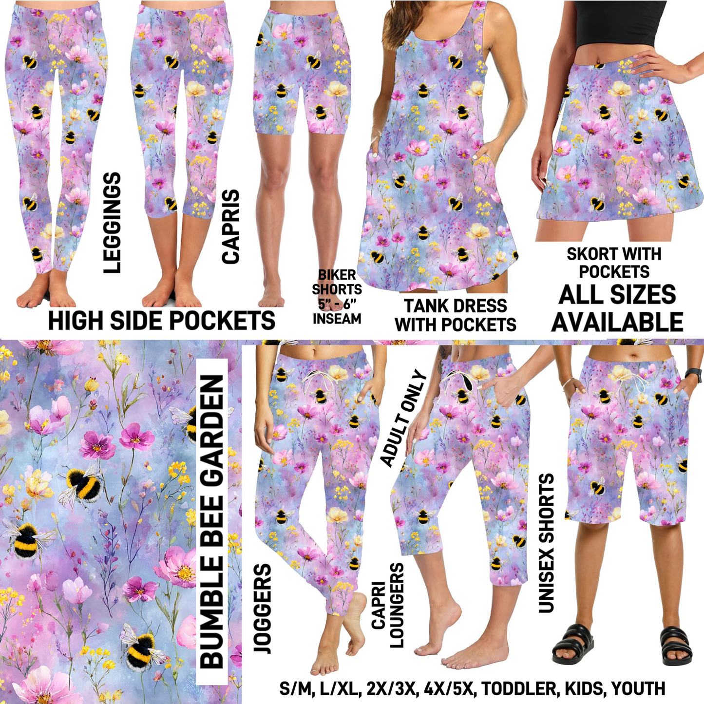 295BT - Bumble Bee Garden - Preorder Closing 6/28 ETA: Late Aug