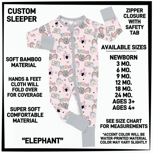 BY3S - Elephant Baby Sleeper - Preorder Closing 2/12 ETA: Late April