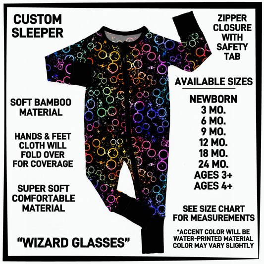 BY3S - Wizard Glasses Baby Sleeper - Preorder Closing 2/12 ETA: Late April