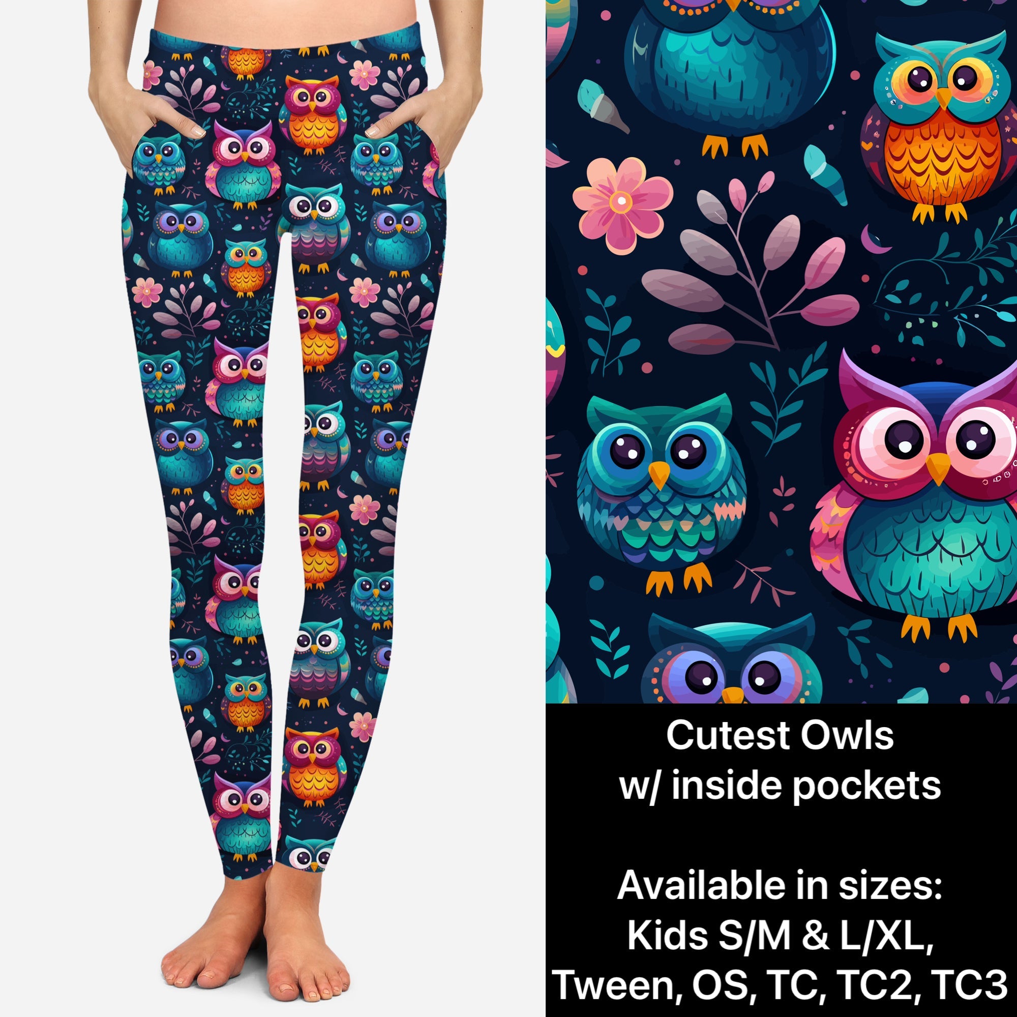 Preorder! Closing 11/1. ETA Jan. Cutest Owls Leggings