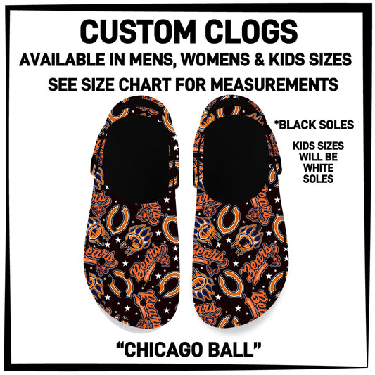 F25B - Chicago Ball Custom Clogs - Preorder ETA: Early Dec