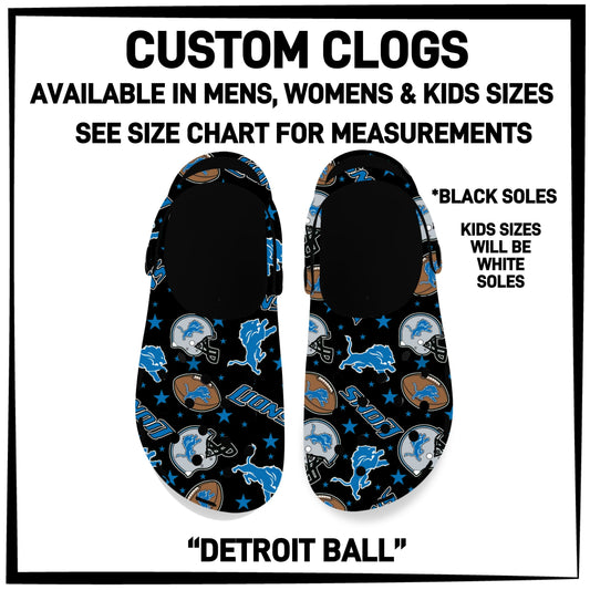 F25B - Detroit Ball Custom Clogs - Preorder ETA: Early Dec
