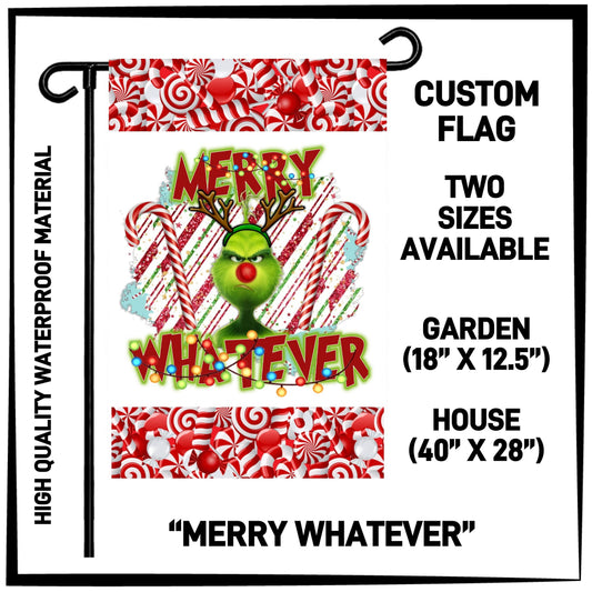 GH2F - Merry Whatever Garden/House Flag - Preorder ETA: Early Dec