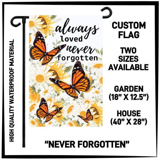GH2F - Never Forgotten Garden/House Flag - Preorder ETA: Early Dec