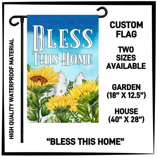 GH2F - Bless This Home Garden/House Flag - Preorder ETA: Early Dec