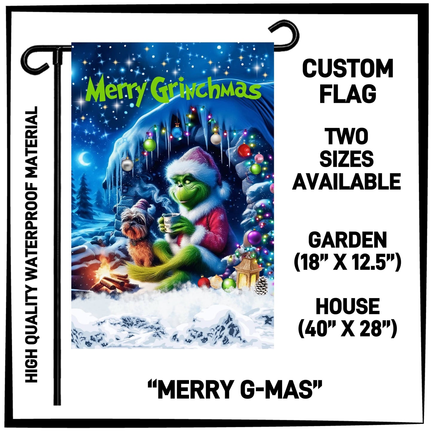 GH2F - Merry G-Mas Garden/House Flag - Preorder ETA: Early Dec