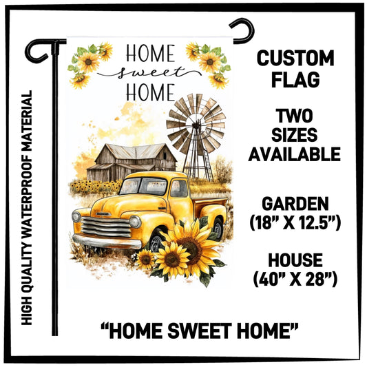 GH2F - Home Sweet Home Garden/House Flag - Preorder ETA: Early Dec