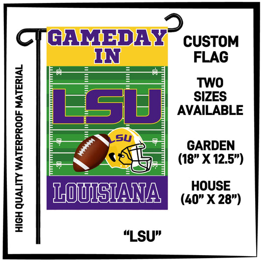 GH2F - LSU Garden/House Flag - Preorder ETA: Early Dec