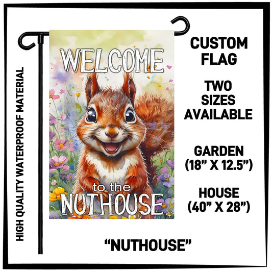 GH2F - Nuthouse Garden/House Flag - Preorder ETA: Early Dec