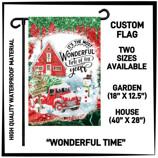 GH2F - Wonderful Time Garden/House Flag - Preorder ETA: Early Dec